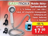 Mobile Akku-Gartendusche im Angebot bei Zimmermann in Garbsen Mobile Akku-Gartendusche Angebote von EASYmaxx bei Zimmermann Garbsen für 17,99 €