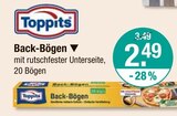 Back-Bögen im V-Markt Prospekt Back-Bögen von Toppits im aktuellen V-Markt Prospekt für 2,49 €
