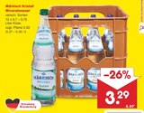 Mineralwasser im Angebot bei Netto Marken-Discount in Eberswalde Mineralwasser Angebote von Märkisch Kristall bei Netto Marken-Discount Eberswalde für 3,29 €