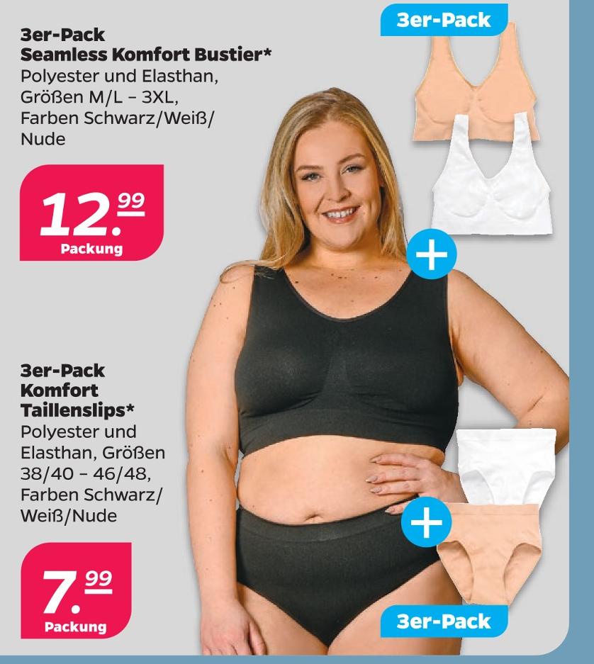 3er-Pack Seamless Komfort Bustier