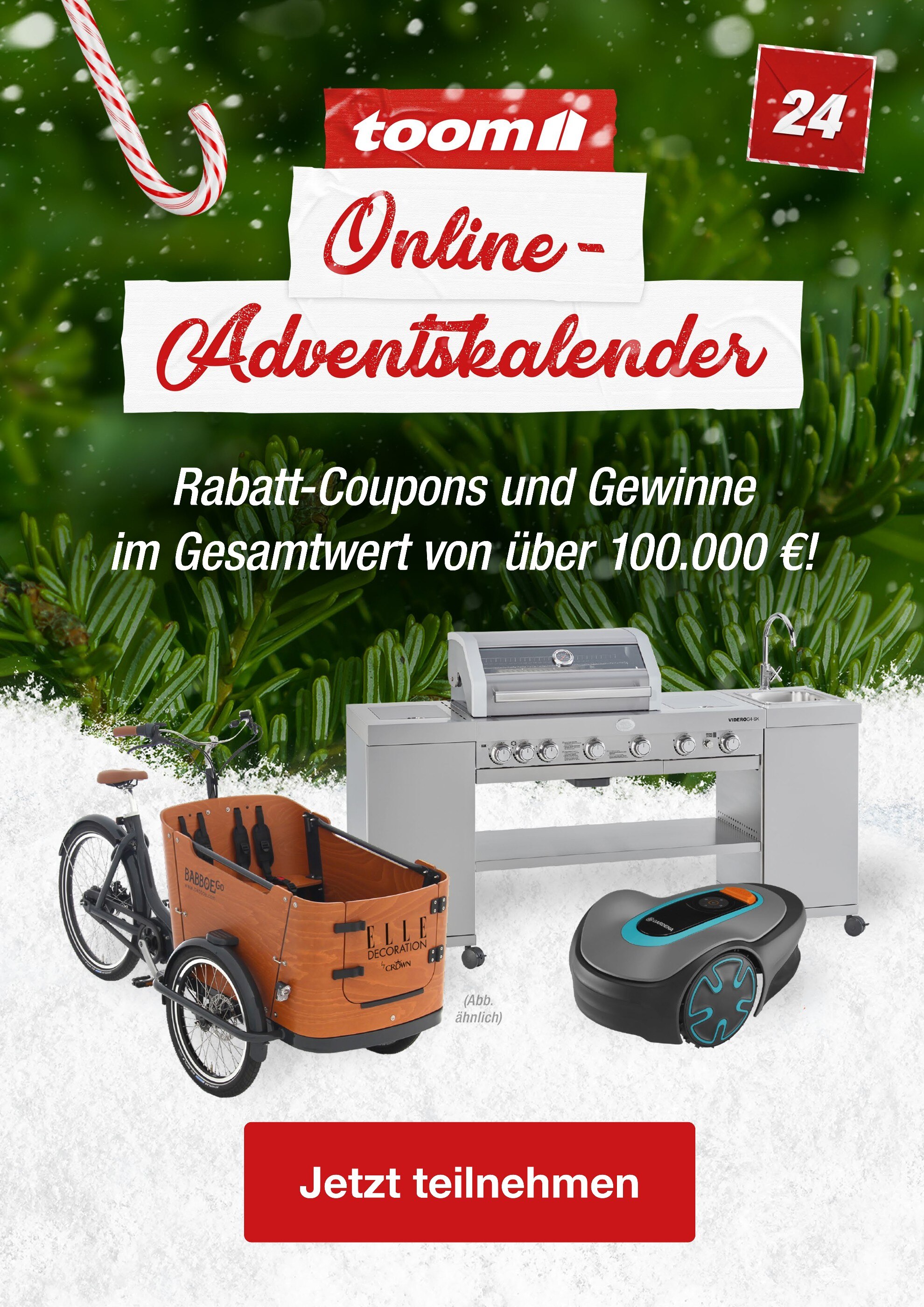 toom Baumarkt Prospekt für Essen mit 1 Seite toom Baumarkt Prospekt für Essen: "Online-Adventskalender", 1 Seite, 01.12.2021 - 24.12.2021
