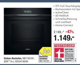 Aktuelles Einbau-Backofen HB774G1B1 Angebot bei Opti-Wohnwelt in Bremerhaven ab 1.149,00 €