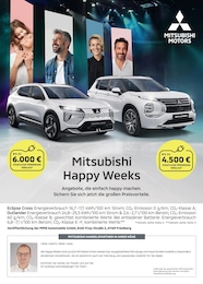 Tankstellen Prospekt von Mitsubishi in Burghausen Aktueller Mitsubishi Tankstellen Prospekt für Burghausen: Mitsubishi Happy Weeks mit 1} Seite, 16.03.2026 - 12.04.2026