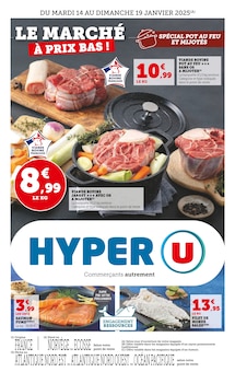 Prospectus Hyper U de la semaine "LE MARCHÉ À PRIX BAS !" avec 1 pages, valide du 14/01/2025 au 19/01/2025 pour Guichen et alentours