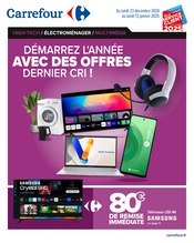 Prospectus Carrefour "DÉMARREZ L'ANNÉE AVEC DES OFFRES DERNIER CRI !" en cours à Issy-les-Moulineaux, Page 1 Catalogue Carrefour en cours à Issy-les-Moulineaux, "DÉMARREZ L'ANNÉE AVEC DES OFFRES DERNIER CRI !", Page 1