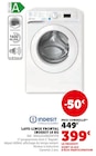 Lave-linge frontal 10 kg - Indesit en promo chez Hyper U Les Ponts-de-Cé à 399,00 €