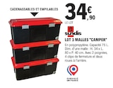 E.Leclerc Pontivy - Promo Lot 3 Malles 'Camper' Promo Lot 3 Malles 'Camper' à 34,90 € dans le catalogue E.Leclerc à Pontivy
