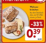 ALDI SÜD Rednitzhembach - Walnussbrötchen Angebot im Prospekt Walnussbrötchen bei ALDI SÜD im Rednitzhembach Prospekt für 0,39 €