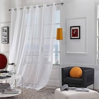 Rideau œillets voile blanc en promo chez Décor Discount Rideau œillets voile blanc dans le catalogue Décor Discount