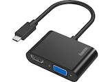 USB-C-Stecker auf VGA und HDMI™-Buchse Video Adapter, Schwarz von HAMA im aktuellen MediaMarkt Saturn Prospekt für 30,99 €