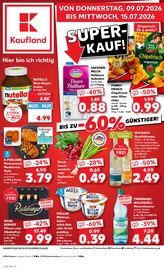 Kaufland Supermarkt Prospekt der aktuellen Woche mit 54 Seiten, gültig von 09.07.2026 bis 15.07.2026, in Unterwellenborn und Umgebung Aktueller Kaufland Supermarkt Prospekt in Unterwellenborn und Umgebung, "Hier bin ich richtig" mit 54 Seiten, 09.07.2026 - 15.07.2026
