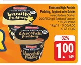 High Protein Pudding im Angebot bei EDEKA in Weiden High Protein Pudding Angebote von Ehrmann bei EDEKA Weiden für 1,00 €