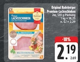 Premium-Lachsschinken im Angebot bei EDEKA in Gera Premium-Lachsschinken Angebote von Original Radeberger bei EDEKA Gera für 2,19 €