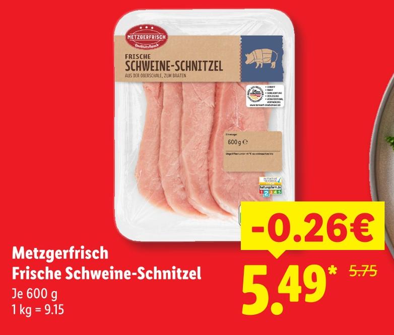 Frische Schweine-Schnitzel