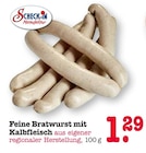 Feine Bratwurst mit Kalbfleisch im Angebot bei E center in Wiesbaden Feine Bratwurst mit Kalbfleisch Angebote von Scheck-In Manufaktur bei E center Wiesbaden für 1,29 €