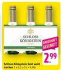 Schloss Königstein Sekt weiß trocken Angebote von Schloss Königstein bei E center Homburg für 2,99 €