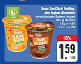 Zum Glück! Pudding- oder Joghurt-Alternative bei E center im Dietenhofen Prospekt für 1,59 €