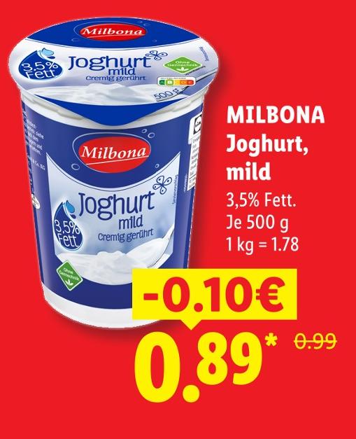 Joghurt, mild