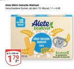 Aktuelle Milch Angebote bei GLOBUS in Herne Aktuelles Milch-Getreide-Mahlzeit Angebot bei GLOBUS in Herne ab 1,79 €