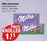 Schokolade Angebote von Milka bei V-Markt Kempten für 1,11 €