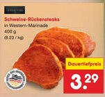 Aktuelles Schweine-Rückensteaks Angebot bei Netto Marken-Discount in Jena ab 3,29 €