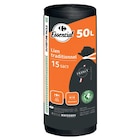 Sacs poubelle à lien traditionnel 50L - CARREFOUR ESSENTIAL en promo chez Carrefour Market Calais à 2,99 €