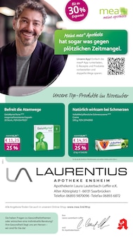 mea - meine apotheke Prospekt der Woche "Unsere November-Angebote" Seite 1, 01.11.2025 bis 30.11.2025 für Saarbrücken Aktueller mea - meine apotheke Prospekt "Unsere November-Angebote" Seite 1 von 4 Seiten für Saarbrücken