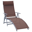 Outsunny Gartenliege braun Stoff B/H/L: ca. 635x100,5x137 cm für 72,99 € bei POCO im Angebot Outsunny Gartenliege braun Stoff B/H/L: ca. 635x100,5x137 cm im aktuellen POCO Prospekt