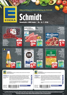 EDEKA Sebnitz Prospekt der aktuellen Woche, gültig von 16.02.2026 bis 21.02.2026 Aktueller EDEKA Sebnitz Prospekt "Wir lieben Lebensmittel!" mit 8 Seiten