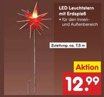 LED Leuchtstern mit Erdspieß Angebote bei Netto Marken-Discount Hannover für 12,99 €