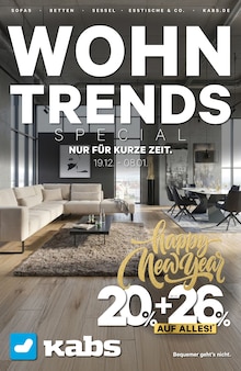 Aktueller Kabs Prospekt für Delingsdorf und Ungebung, Seiten zum blättern Kabs Prospekt WOHNTRENDS SPECIAL mit Seiten in Delingsdorf und Umgebung