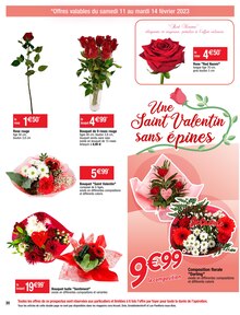 Promotion Saint-Valentin dans le prospectus Cora, valable du 07/02/2023 au 13/02/2023 Promo Saint-Valentin dans le catalogue Cora du moment à la page 30