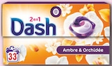 Lessive Pods 2 en 1 Ambre et Orchidée x33 - Dash en promo chez Netto Nanterre à 5,18 €