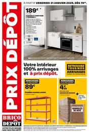 Prospectus Brico Dépôt, "PRIX DÉPÔT" à Strasbourg et alentours, 12 pages, 31/01/2025 - 20/02/2025 Catalogue Brico Dépôt "PRIX DÉPÔT" à Strasbourg et alentours, 12 pages, 31/01/2025 - 20/02/2025