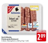 Frische grobe Bratwurst bei EDEKA im Schwäbisch Hall Prospekt für 2,89 €