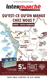 Prospectus Supermarchés Intermarché Hyper en cours à Ligugé et alentours, "QU'EST-CE QU'ON MANGE CHEZ NOUS ? VENDÉE - POITOU-CHARENTES", 12 pages, 19/05/2026 - 24/05/2026 Catalogue Supermarchés Intermarché Hyper en cours à Ligugé et alentours, "QU'EST-CE QU'ON MANGE CHEZ NOUS ? VENDÉE - POITOU-CHARENTES", 12 pages, 19/05/2026 - 24/05/2026