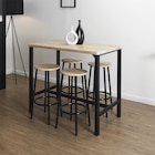 Table mange-debout Loka et 4 tabourets en promo chez Maxi Bazar Amiens à 99,99 €