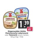 Pommersche Leberwurst oder Teewurst im Angebot bei Hieber in Freiburg Pommersche Leberwurst oder Teewurst Angebote von Rügenwalder Mühle bei Hieber Freiburg für 1,39 €