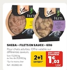 Filets en sauce - Sheba en promo chez Animalis Filets en sauce - Sheba dans le catalogue Animalis