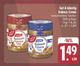 Erdnuss-Creme bei E center im Hüttengrund Prospekt für 1,49 €