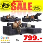 Seats and Sofas Fürth - Alicante Ecksofa Angebot im Prospekt Alicante Ecksofa bei Seats and Sofas im Fürth Prospekt für 799,00 €