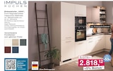 Einbauküche "1200", Front Magnolienweiss/Cappuccino Stellmass ca. 185x257x305 cm Angebote von Impuls Küchen bei Möbel Inhofer Ingolstadt für 2.818,12 €