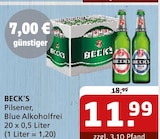 Pilsener im Angebot bei Getränke Quelle WVG in Dessau-Roßlau Pilsener Angebote von Beck's bei Getränke Quelle WVG Dessau-Roßlau für 11,99 €