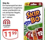 Skip-Bo im Angebot bei GLOBUS in Bruchsal Skip-Bo Angebote von mattel games bei GLOBUS Bruchsal für 11,99 €