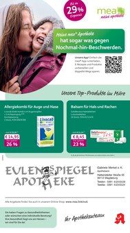 Nasenspray im mea - meine apotheke Prospekt "Unsere März-Angebote" mit 4 Seiten (Magdeburg)