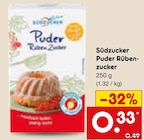 Puder Rübenzucker im Angebot bei Netto Marken-Discount in Augsburg Puder Rübenzucker Angebote von Südzucker bei Netto Marken-Discount Augsburg für 0,33 €