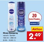 Deospray Angebote von Nivea bei Netto Marken-Discount Mönchengladbach für 2,49 €
