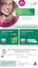 Apotheken Prospekt von mea - meine apotheke in Bayerisch Gmain Aktueller mea - meine apotheke Apotheken Prospekt für Bayerisch Gmain: Unsere August-Angebote mit 4} Seiten, 01.08.2025 - 31.08.2025