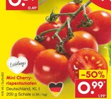 Aktuelle Tomaten Angebote bei Netto Marken-Discount in Potsdam Aktuelles Mini Cherry-Rispentomaten Angebot bei Netto Marken-Discount in Potsdam ab 0,99 €