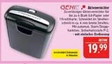 Aktenvernichter im Angebot bei Marktkauf in Nürnberg Aktenvernichter Angebote von GENIE bei Marktkauf Nürnberg für 19,99 €